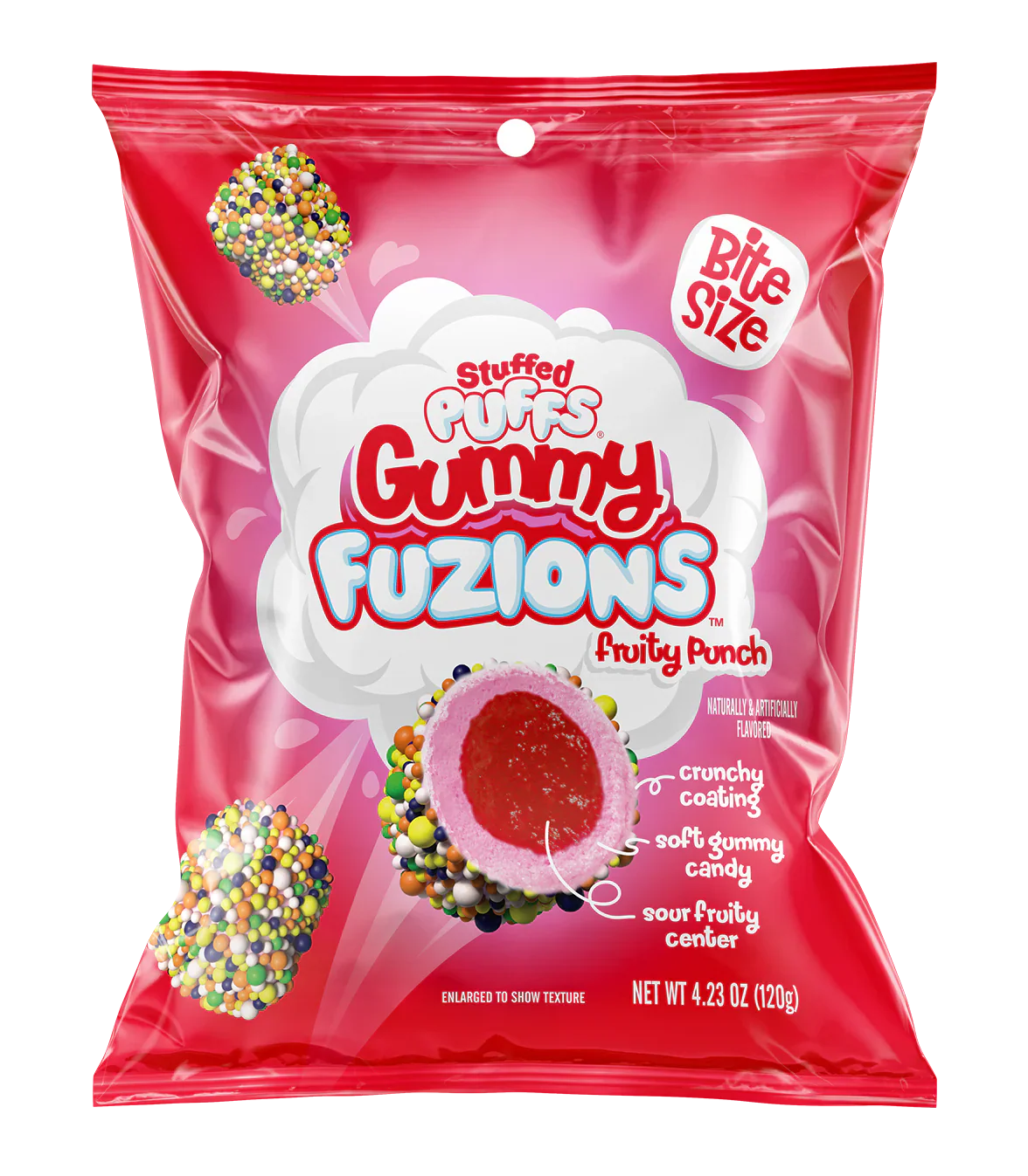 Stuffed Puffs Fuzions Gummy Fruity Punch 120g (United States)