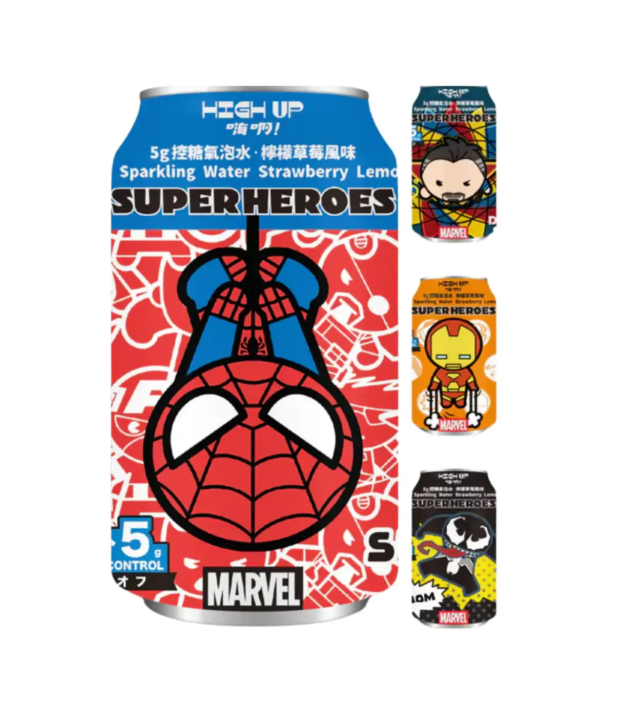 Marvel Chibi Edition Honey Strawberry Lemon Soda 330ml (Taiwan)