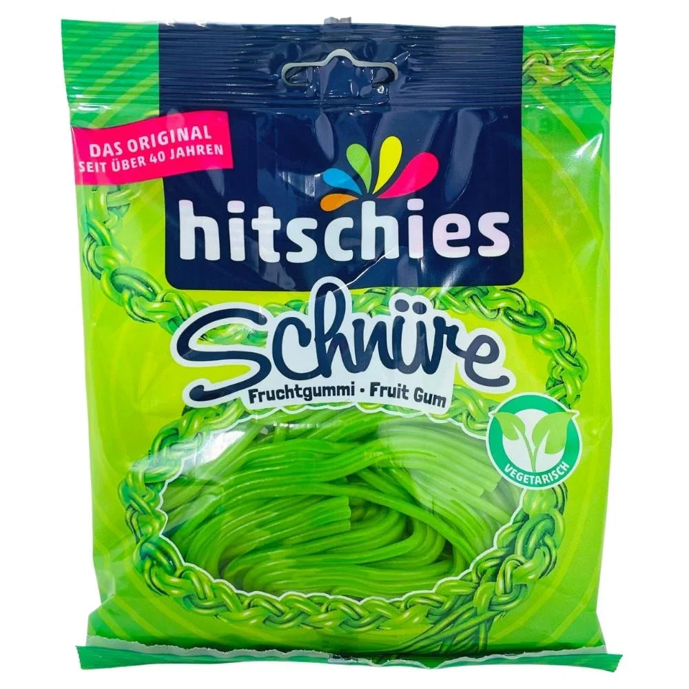 Hitschies Schnure Green Apple Strings 125g (Germany)