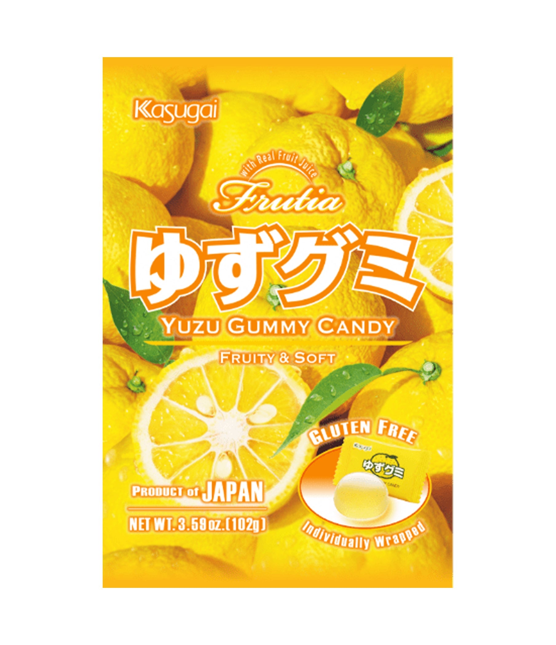 Kasugai Gummy Yuzu 102g (Japan)