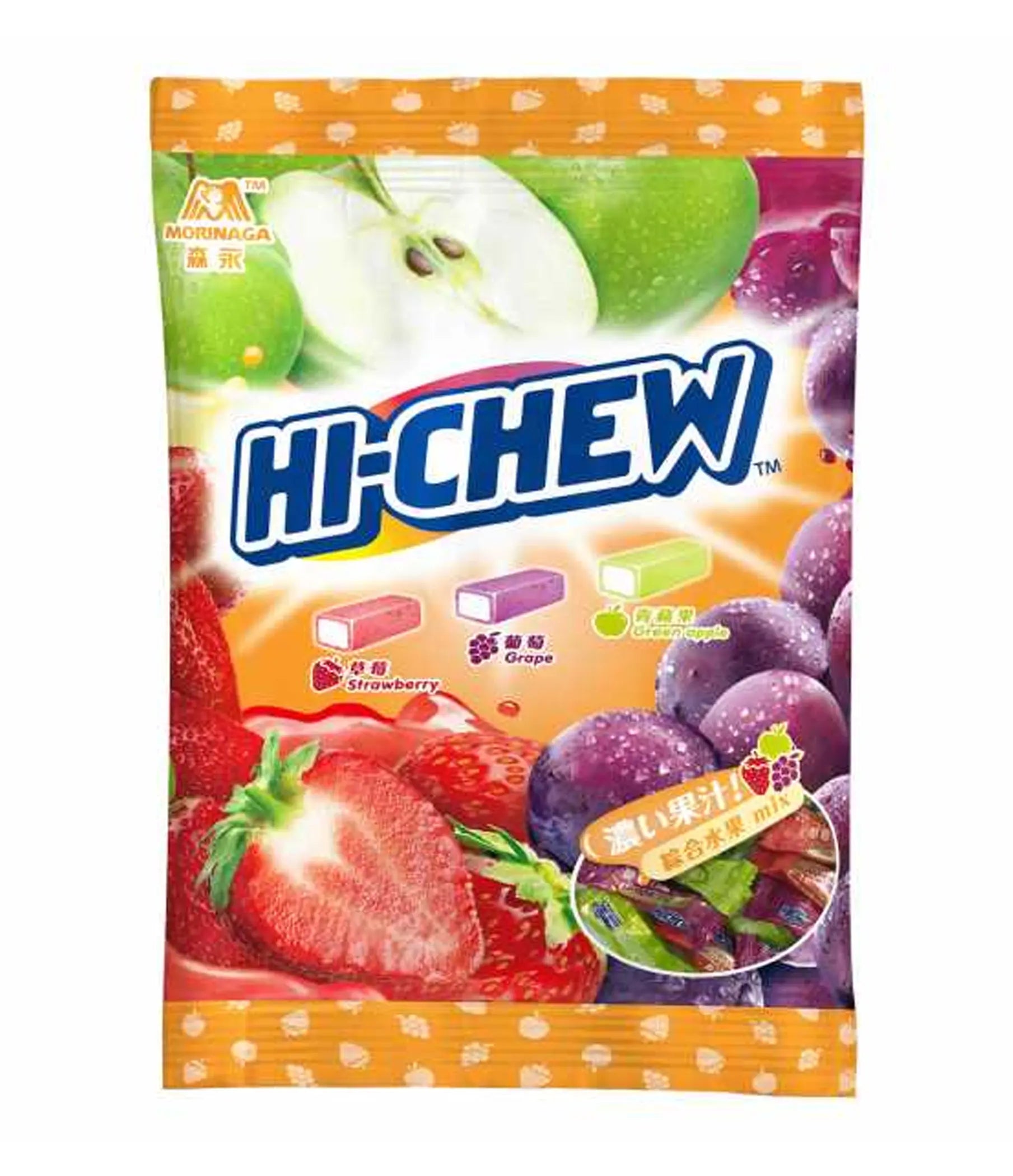 Hi-Chew Soft Candy Strawberry-Grape-Apple (Taiwan)