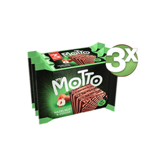 My Motto 3 pack Hazelnut & Cocoa Wafers (Bulgaria)