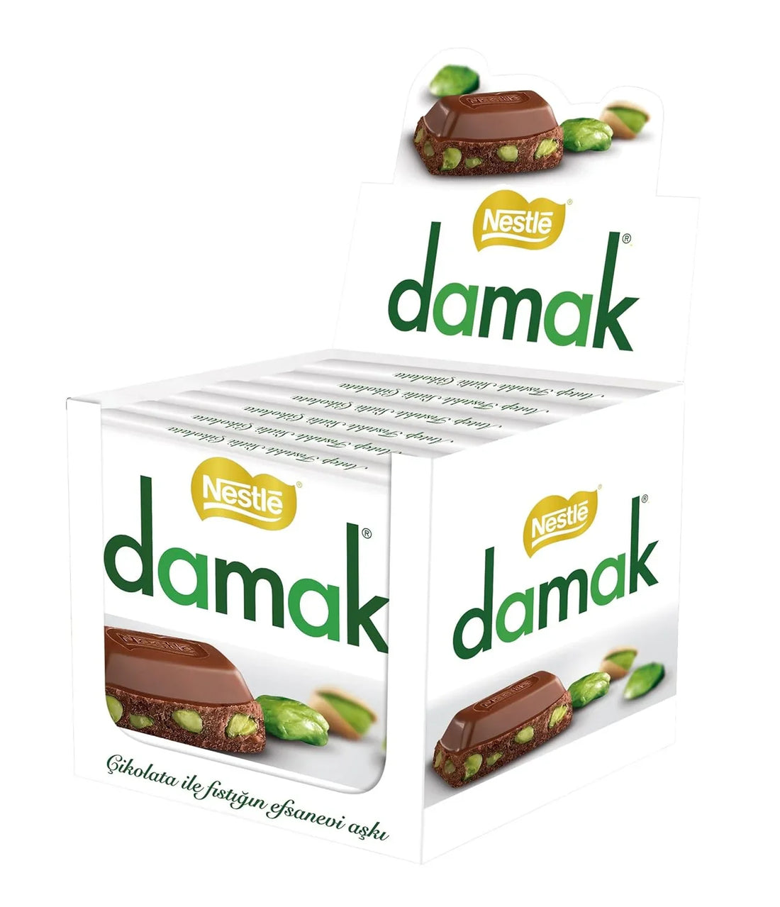 Damak Milk Chocolate with Pistachio 6pck x 60g (Turkey)