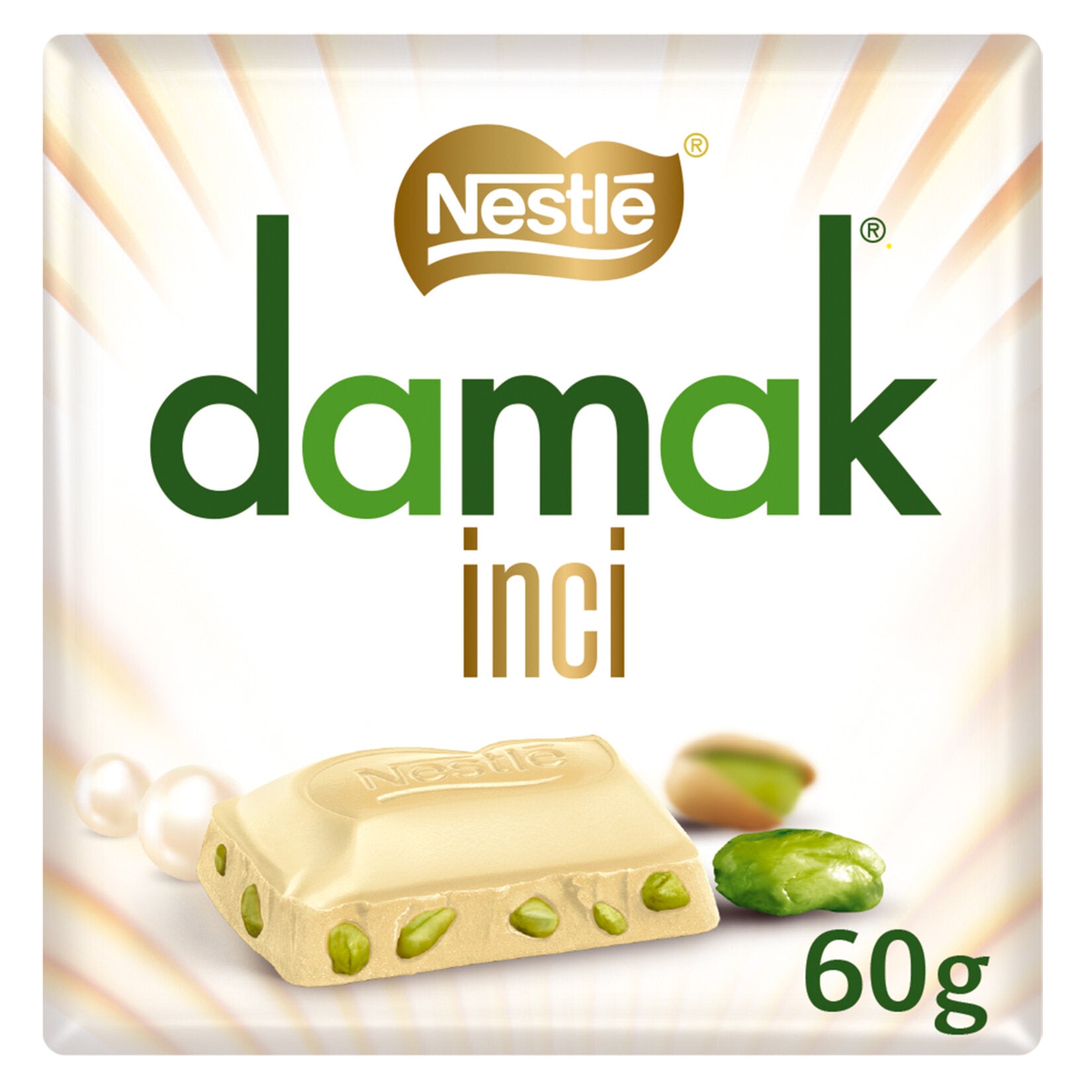 Damak White Chocolate w/ Pistachio 60g (Turkey)