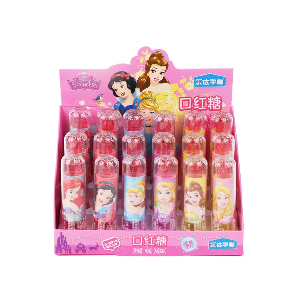 Leda-Disney Princess Lipstick Sugar Fruit Flavor 5g (18pck)