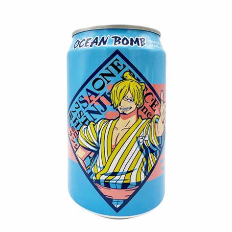 Ocean Bomb One Piece Sanji Tropical Fruit Soda 330ml (Taiwan)