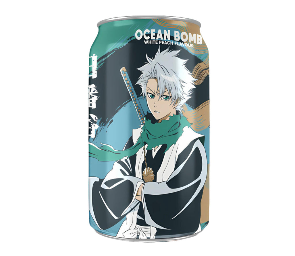 Ocean Bomb - Bleach White Peach Soda 330ml (Taiwan)