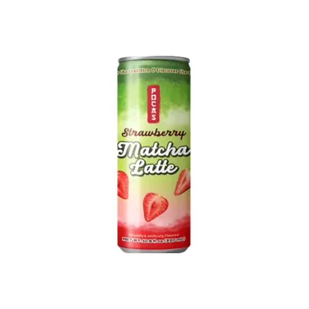 Pocas Strawberry Matcha Latte 320ml (Vietnam)
