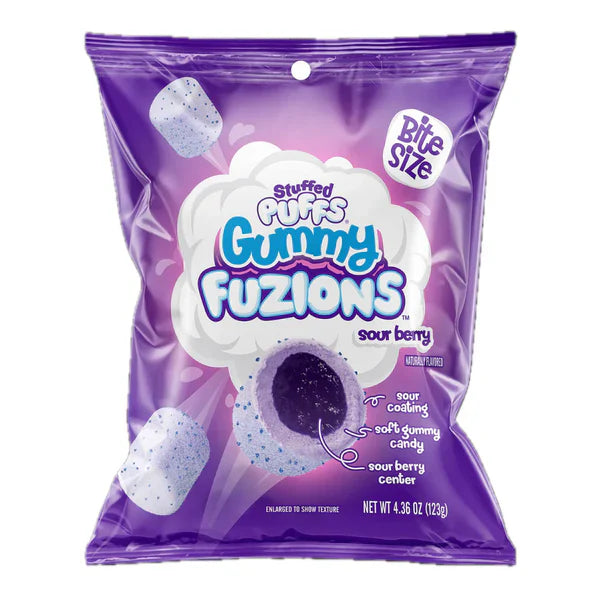 Stuffed Puffs Fuzions Gummy Sour Berry 123g (United States)