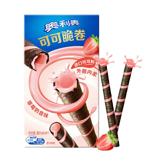 Oreo Wafer Rolls Strawberry (China)