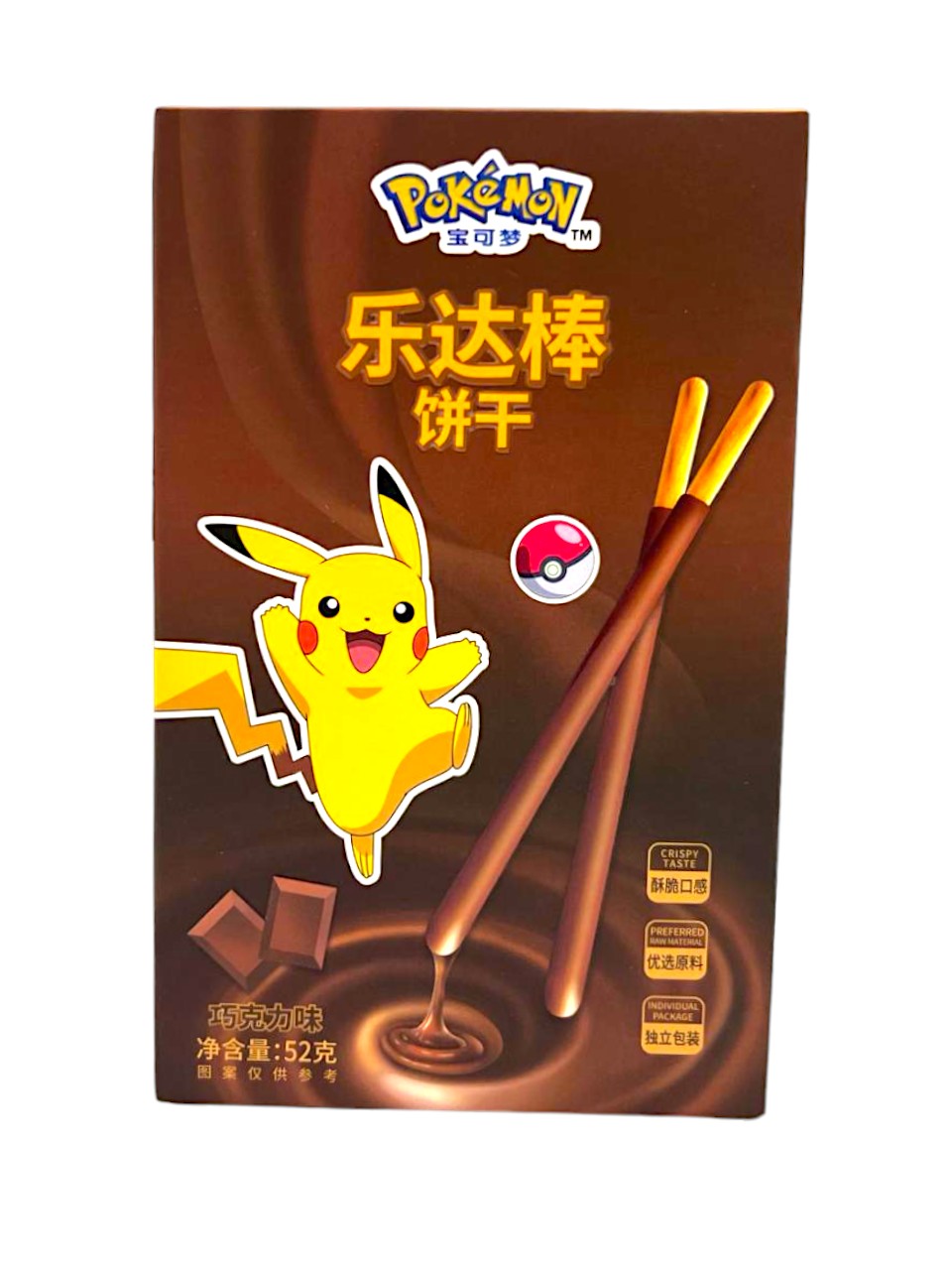 Pokemon Loco Stick Cookies Chocolate 52g (China)