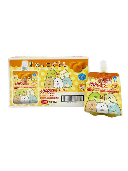 Yokoo Sumikko Gurashi Orange Jelly Pack of 6 (Japan)