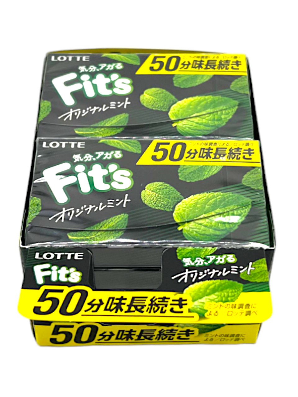 Lotte Fit's Original Mint Chewing Gum Pack of 10 (Japan)