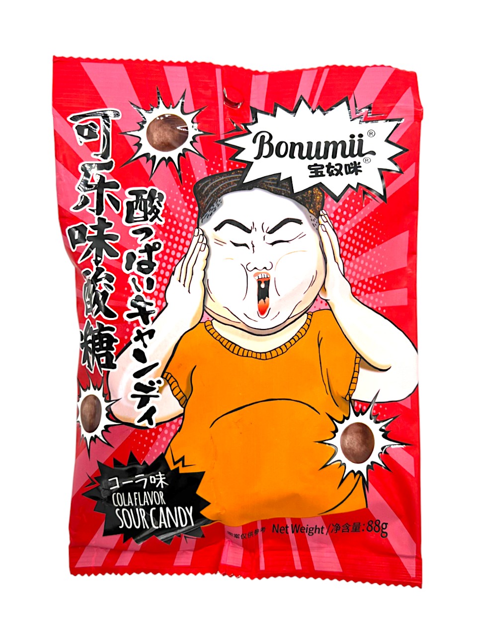 Bonumii Funny Cola Flavor Sour Candy 88g (China)