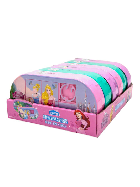 Leda-Disney Princess Tablet Puzzle Box Candy 15g (6pck)