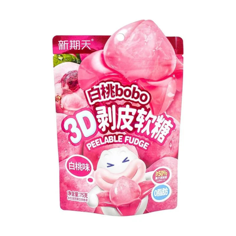 3D Peeling Soft Candy White Peach Flavor 75g (China)