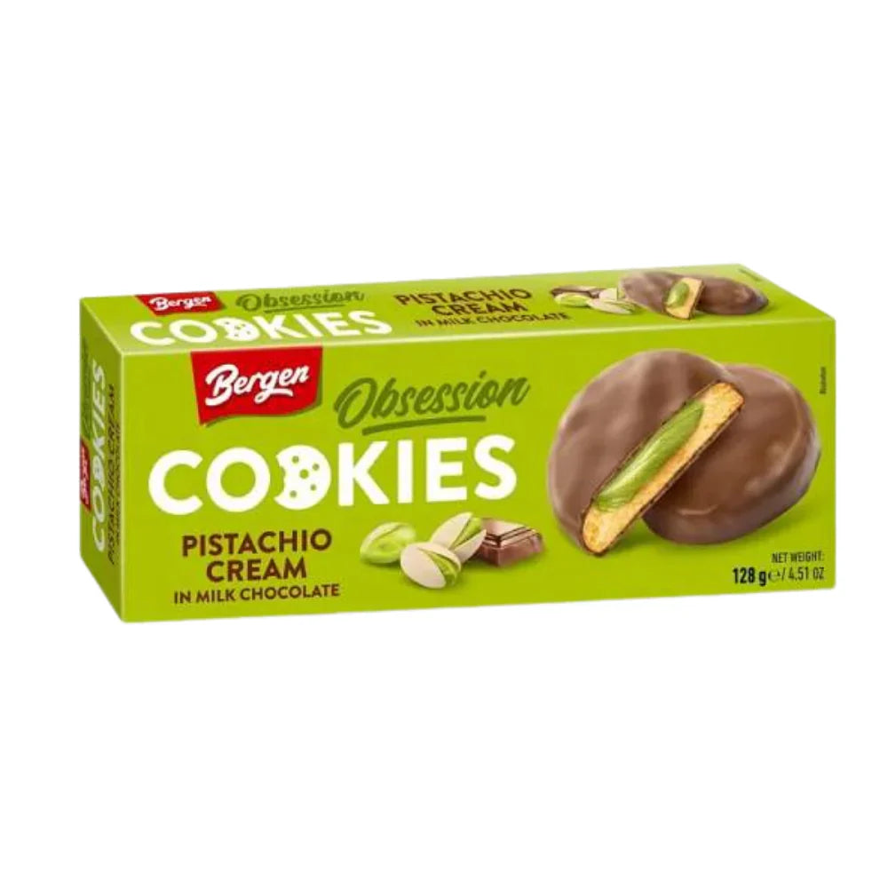 Bergen Cookies - Pistachio Cream & Chocolate 128g (Poland)
