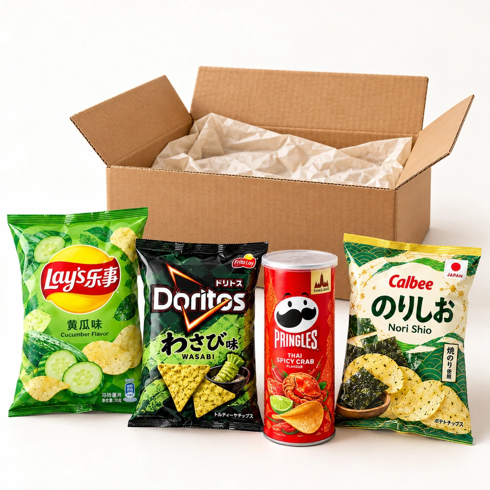 International Chips & Crackers Box