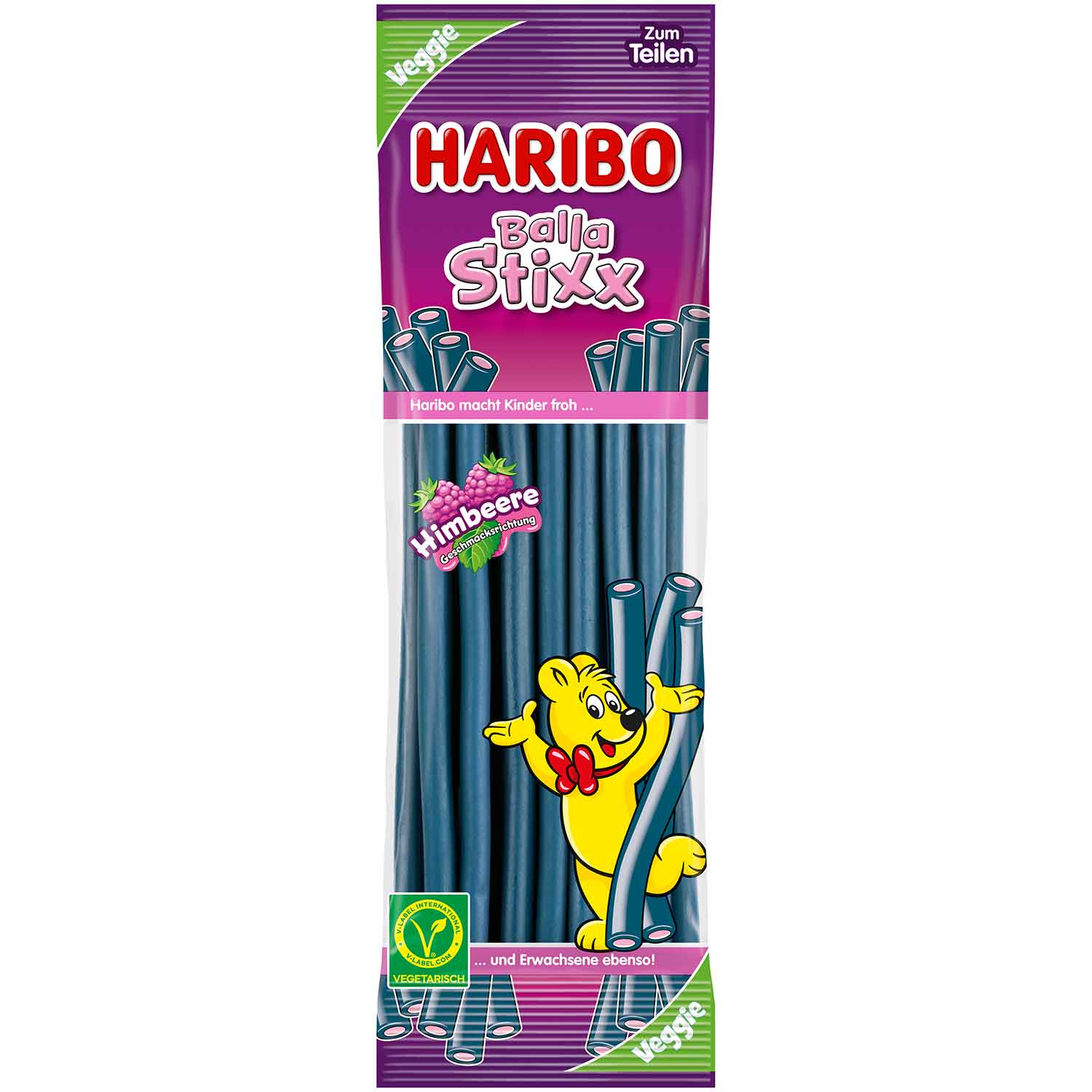 Haribo Balla Stixx Raspberry 200g (Germany)