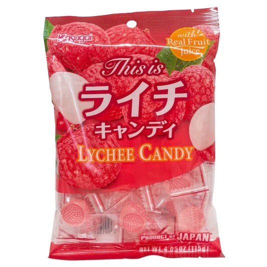 Kasugai Lychee Hard Candy (Japan)