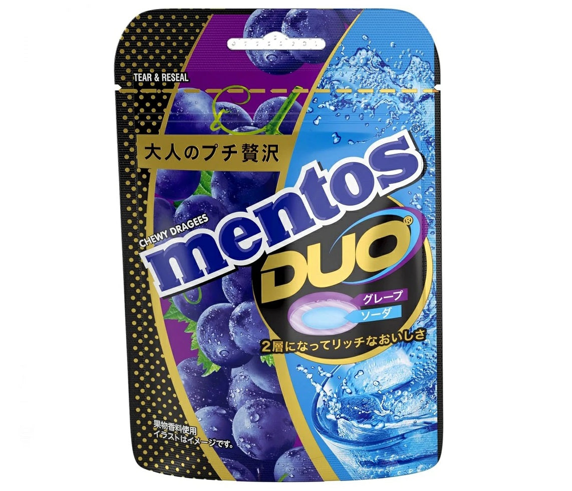 Mentos Duo Grape & Soda Soft Candy 45g (Japan)