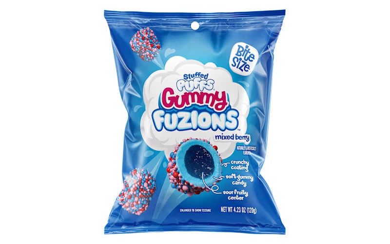 Stuffed Puffs Fuzions Gummy Mixed Berry 120g (United States)