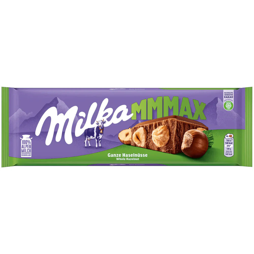 Milka Max Whole Hazelnuts 250g (Switzerland)