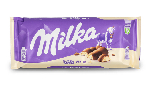 Milka Bubbly White 95g (European)