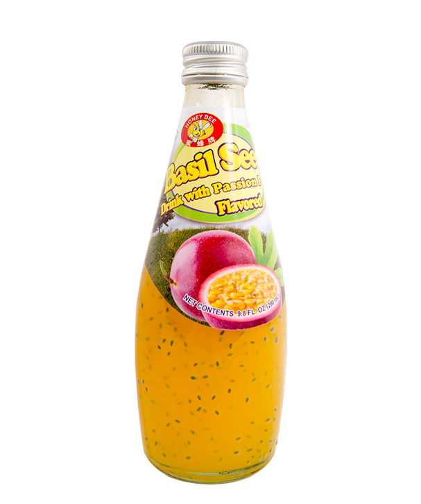 Honey Bee Basil Seed Passion Fruit Flavor 290ml (Thailand)