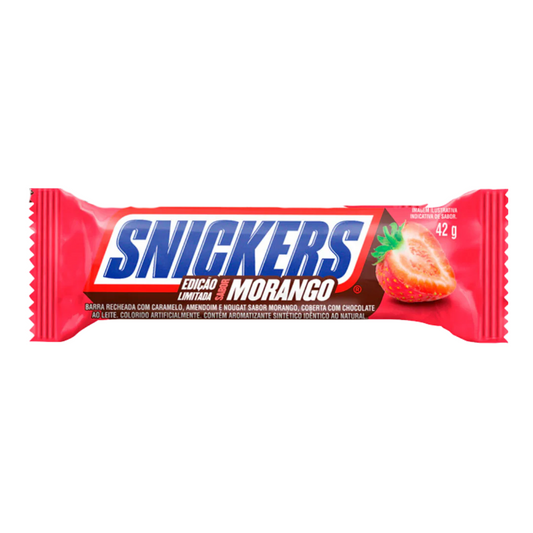 Snickers Morango Chocolate Bar 42g Limited Edition (Brazil)