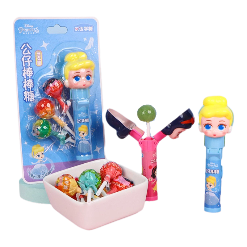 Leda-Disney Princess Doll Lollipop Mix Fruit 24g (6pck)