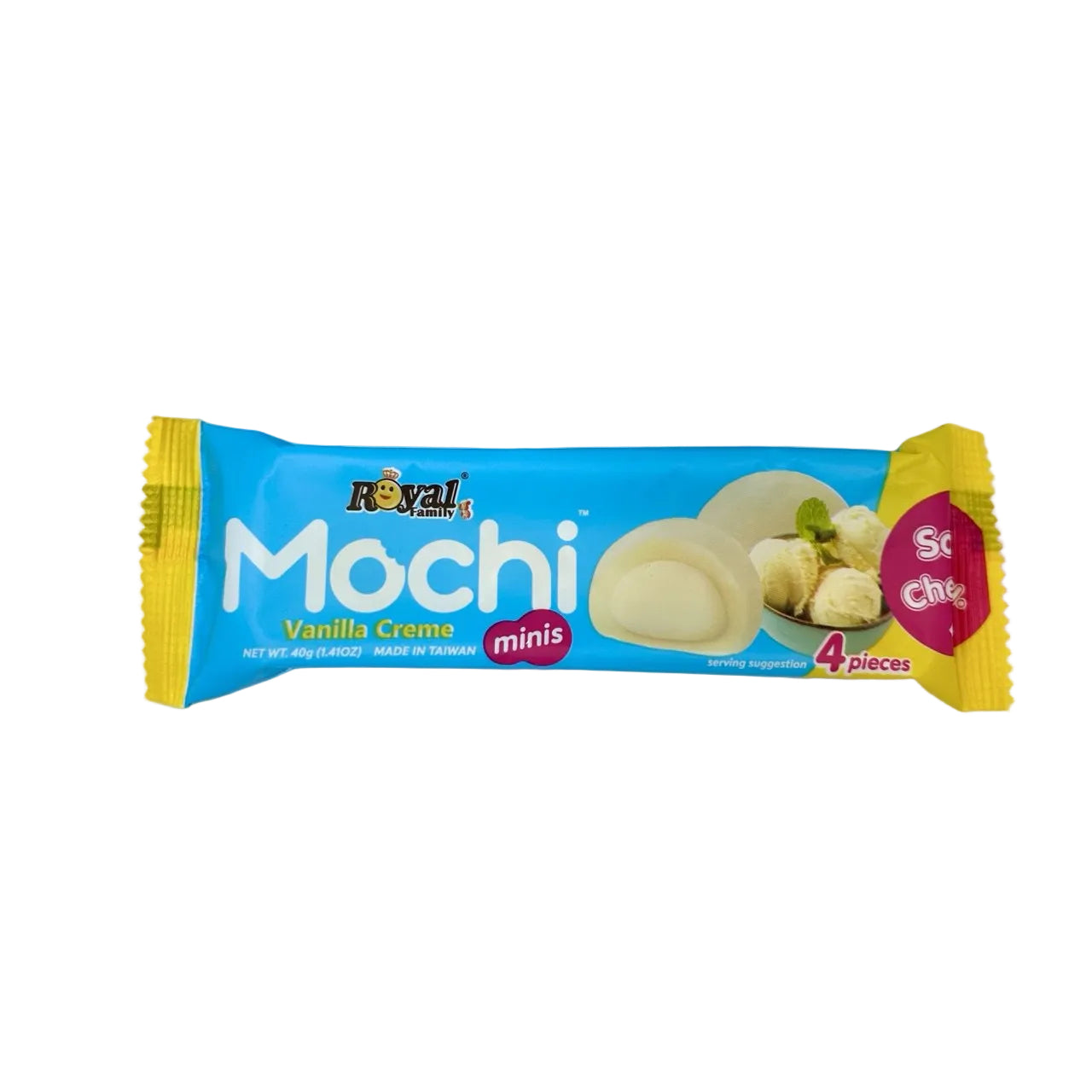Royal Family Vanilla Creme Mochi Minis 40g (Taiwan)