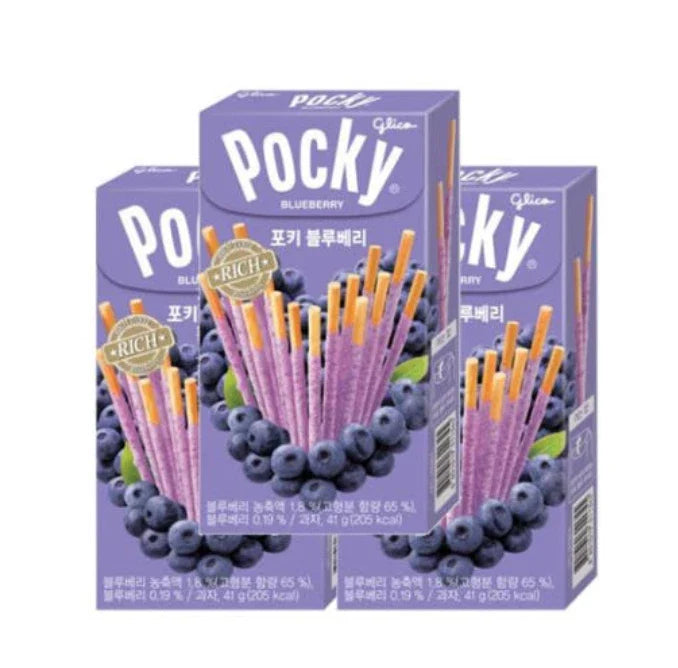 Glico Pocky Blueberry Biscuit Stick - 41g (Korea)
