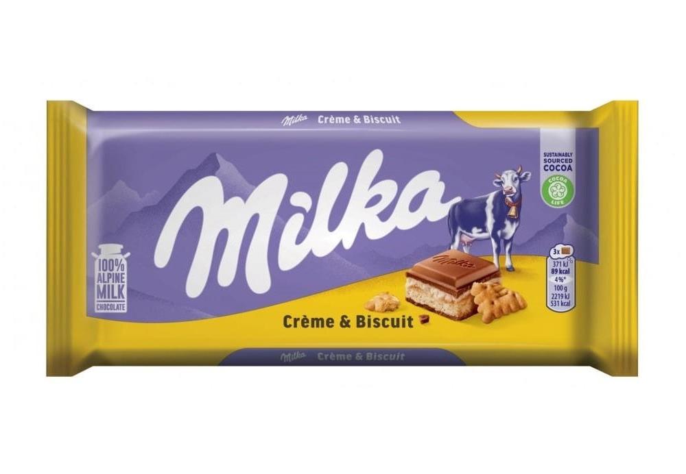 Milka Cream & Biscuit 100g (Germany)
