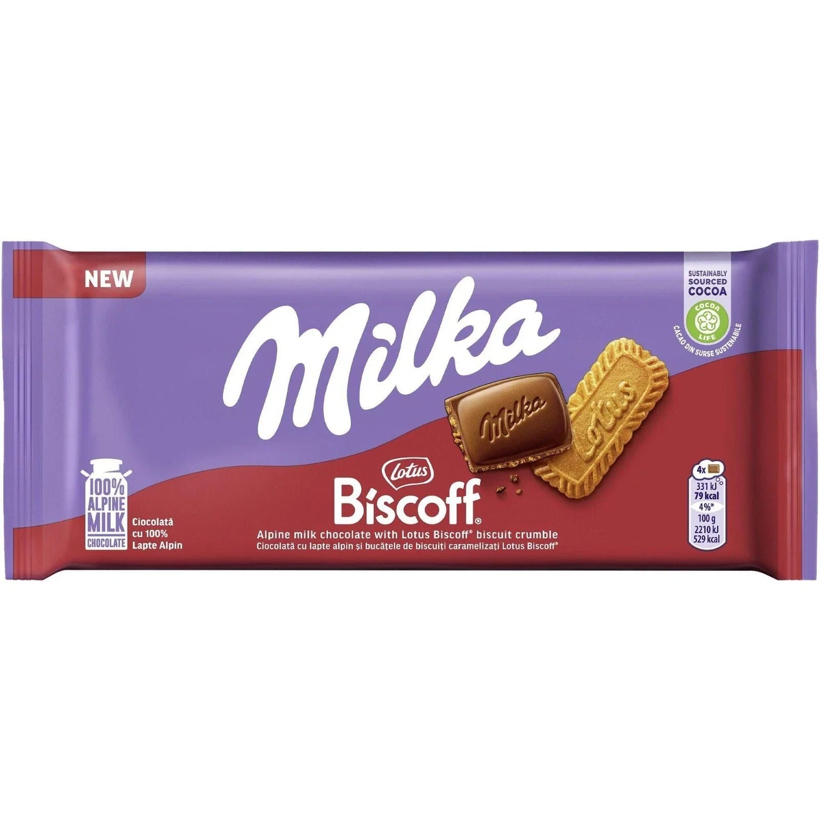 Milka Lotus Biscoff Chocolate 90g (Germany)