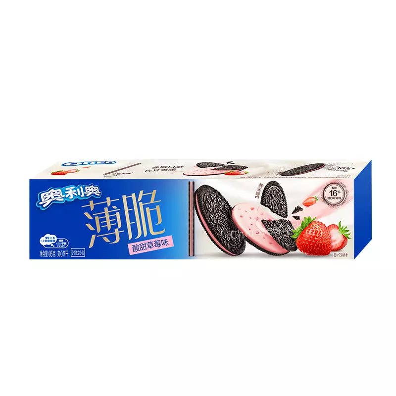 Oreo Ultra Thin Biscuit Sour Strawberry 95g (China)