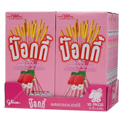 Pocky Strawberry Biscuit Sticks 40g (Thailand)