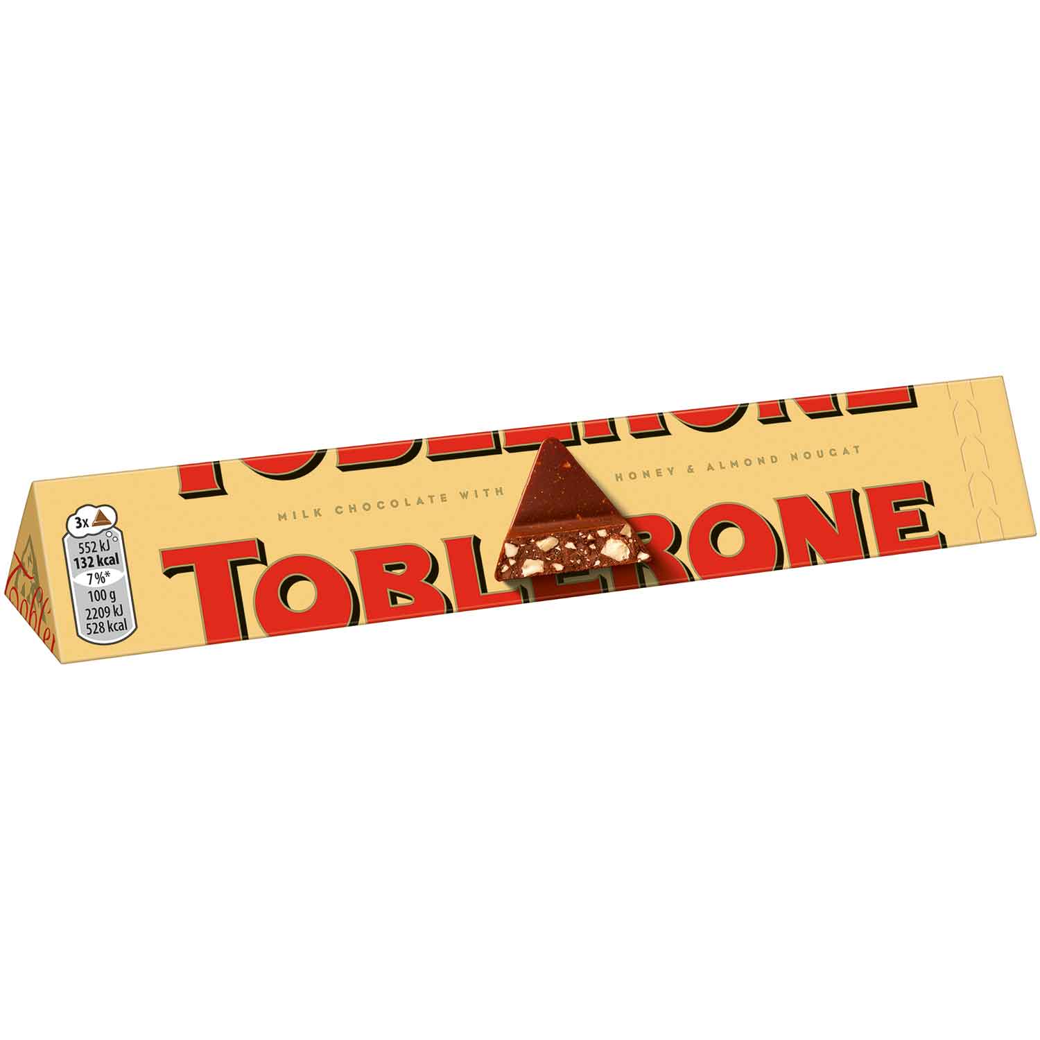 Toblerone Milk Chocolate with Honey & Almond Nougat (Switzerland)